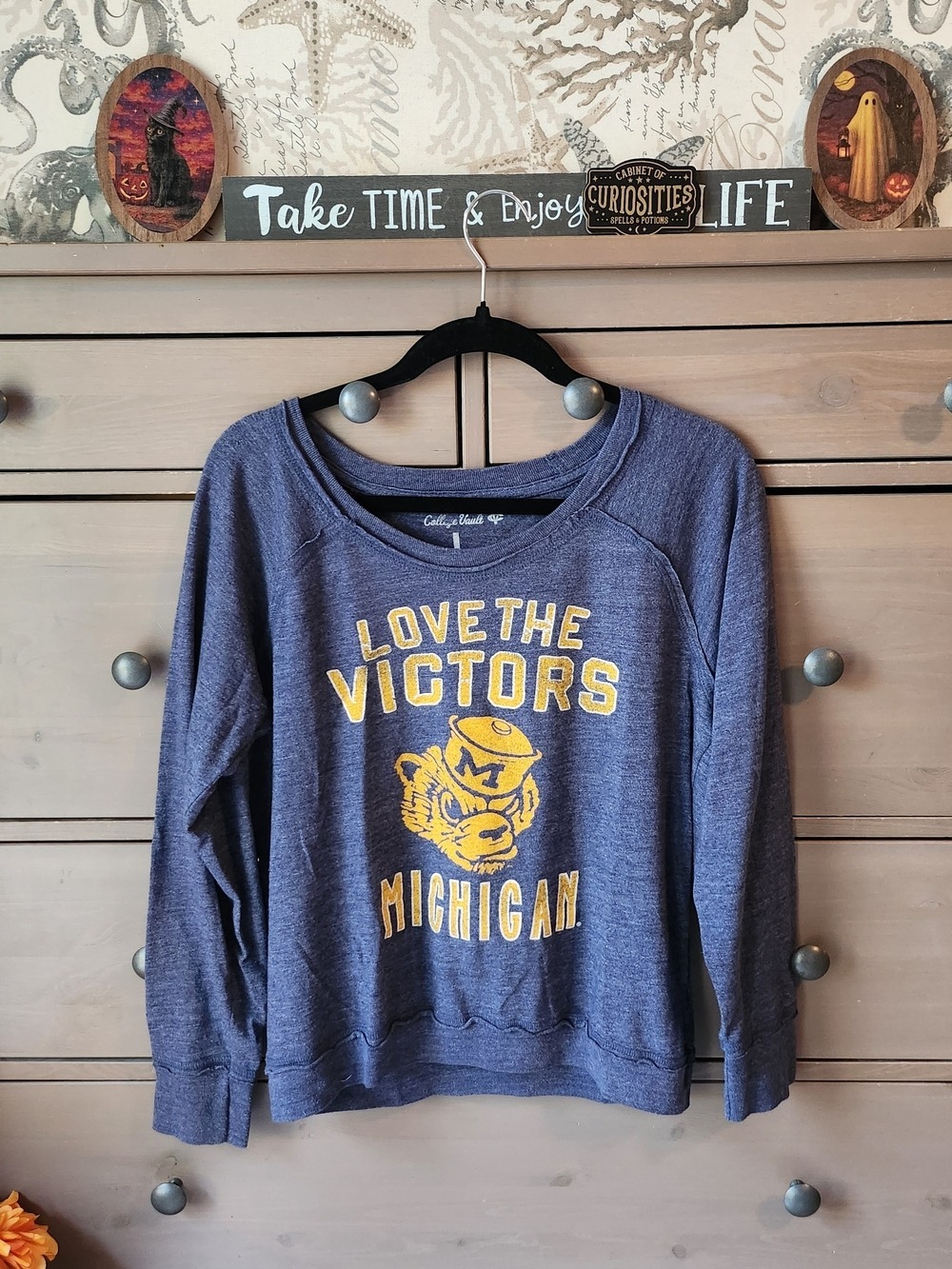 University of Michigan 'Love the Victors' Blue Sweatshirt